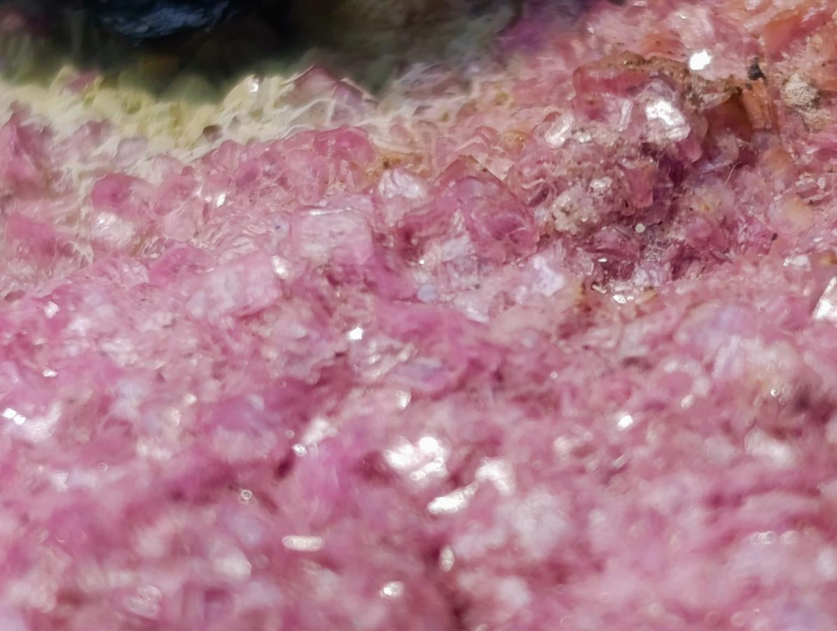 Natural Salrose Specimen with a Bladed Malachite Petillated Crystal x 1 From Kakanda, Congo
