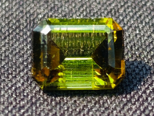 Polished 5 Carat Verdelite Tourmaline Octagonal Step Cut Faceted Gemstone x 1 From Mozambique