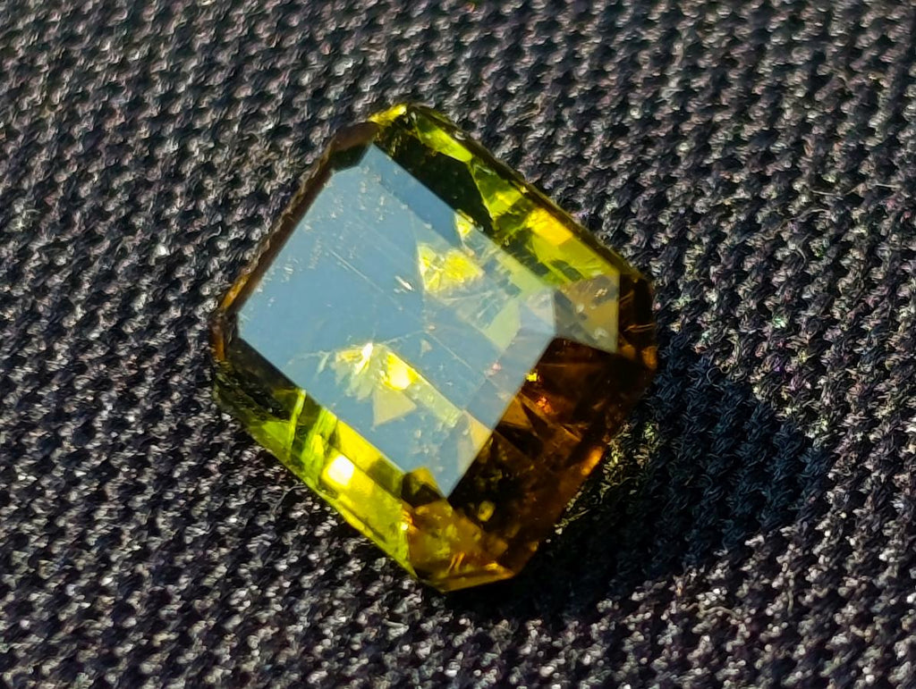 Polished 5 Carat Verdelite Tourmaline Octagonal Step Cut Faceted Gemstone x 1 From Mozambique
