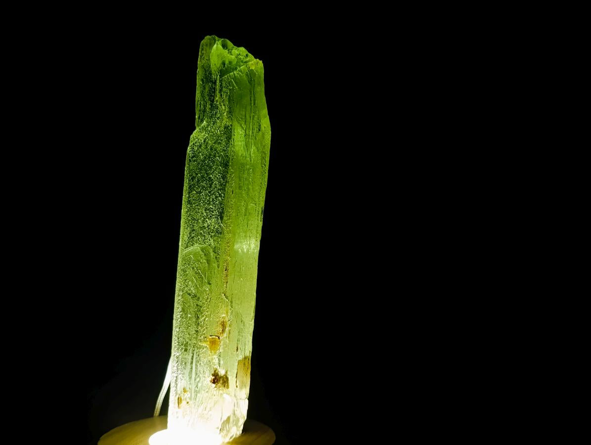 Natural 18.6 cm Yellow Triphane Yellow Spodumene Full Tabular Crystal x 1 From Kunar, Afghanistan