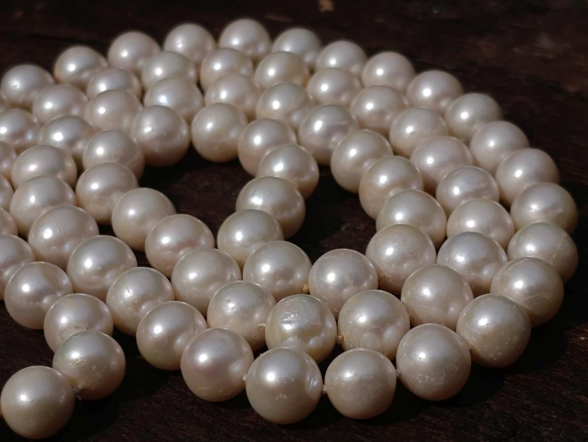 Hand Made Timeless Akoya Pearl Necklace x 1 From Okaya, Japan
