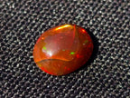 Polished Set of 3 Red Ethiopian Fire Opal Cabochons x 1 From Ethiopia
