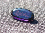 Polished Set of 3 Zambian Amethyst Faceted Stones x 1 From Zambia
