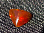 Polished Set of 3 Red Ethiopian Fire Opal Cabochons x 1 From Ethiopia