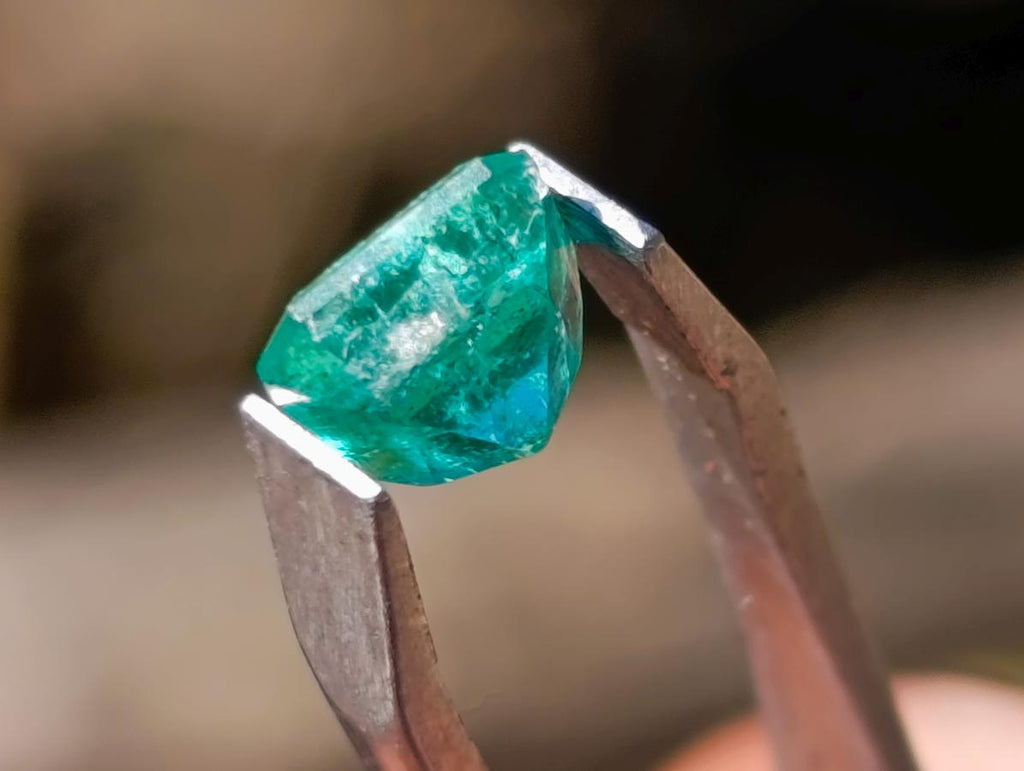 Polished Sandawana Emerald Faceted Stone x 1 From Sandawana, Zimbabwe