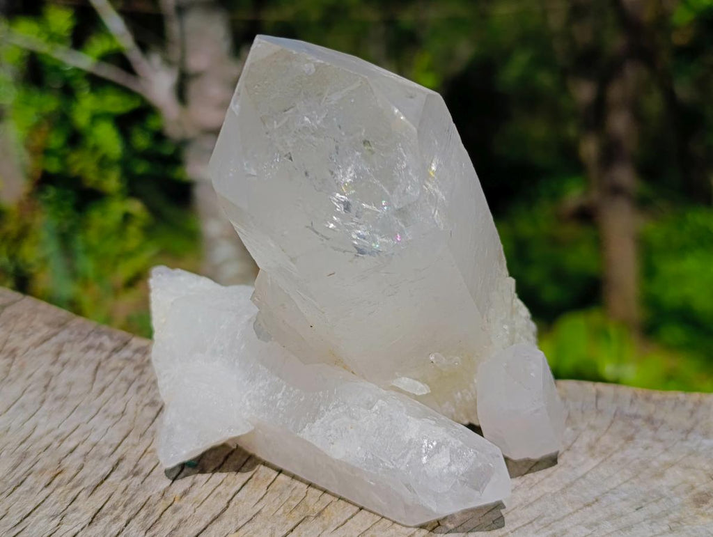Natural Triple Double Terminated Floater Crystal x 1 From Ambatofinandrahana, Madagascar