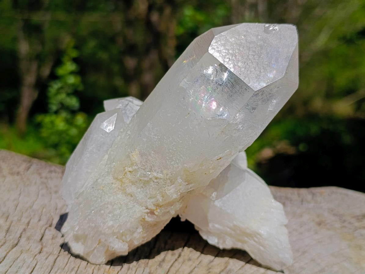 Natural Triple Double Terminated Floater Crystal x 1 From Ambatofinandrahana, Madagascar