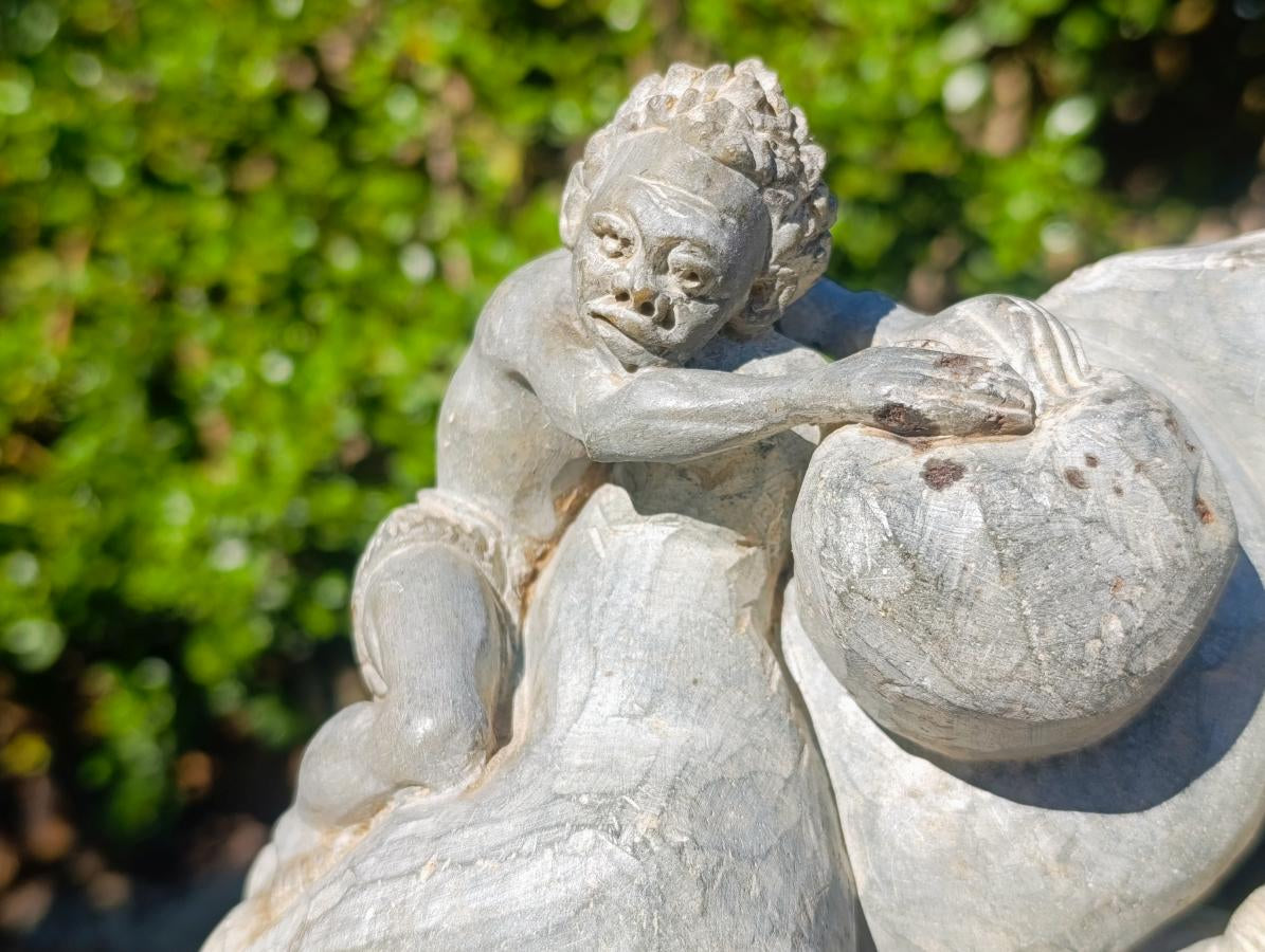 Hand Made Rare Vintage Soapstone Bushman Carving x 1 From Namibia