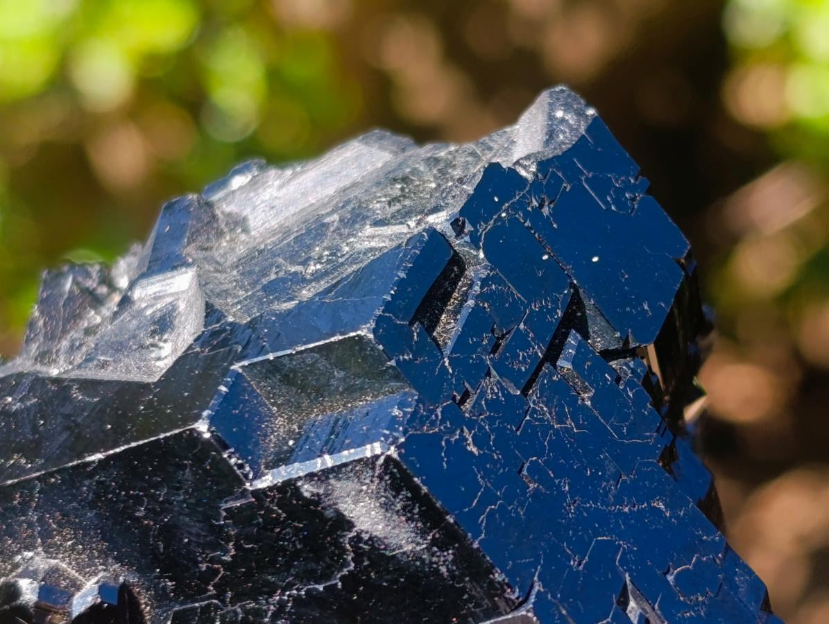 Natural Mirror Shiny Black “Mercedes Star” Schorl Black Tourmaline Single Crystal x 1 From Erongo, Namibia