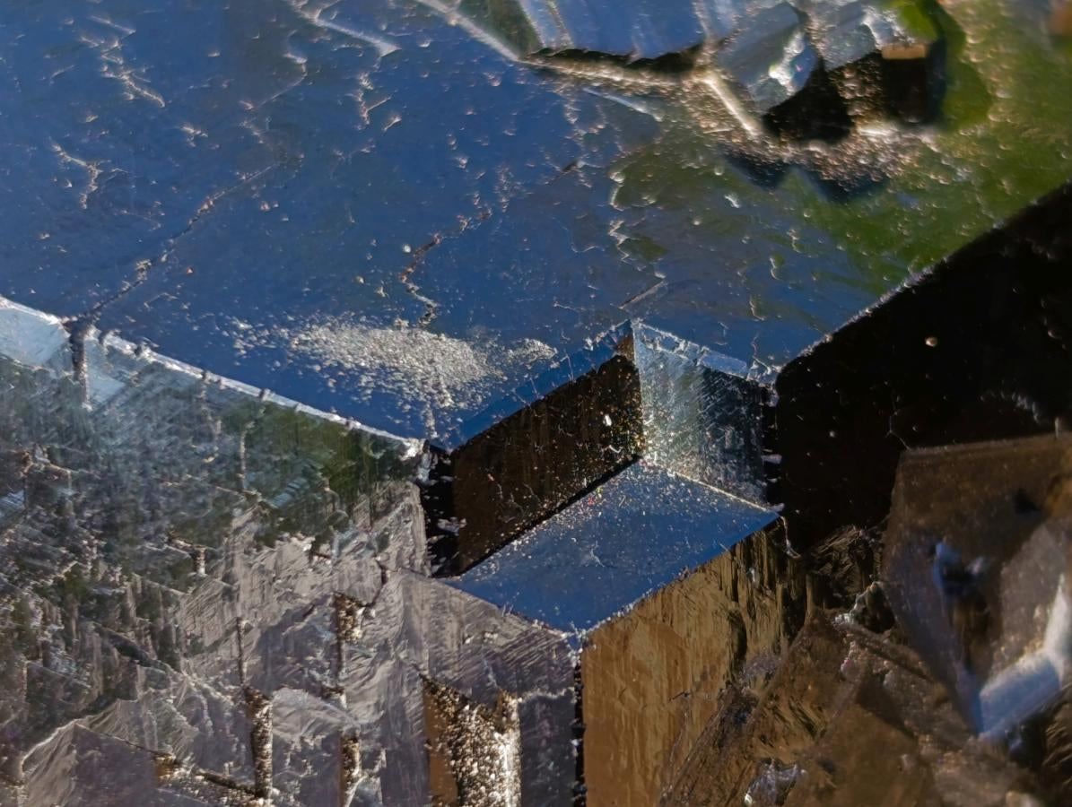 Natural Mirror Shiny Black “Mercedes Star” Schorl Black Tourmaline Single Crystal x 1 From Erongo, Namibia