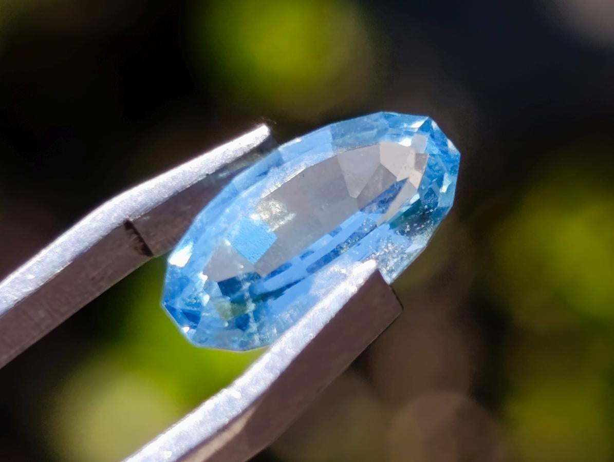 Polished Set of 4 Mozambique Aquamarine Faceted Stones x 1 From Mozambique