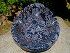 Polished Large Merlinite Gabbro Egg Shaped Bowl x 1 From Ambatondrazaka, Madagascar