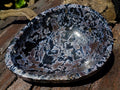 Polished Large Merlinite Gabbro Egg Shaped Bowl x 1 From Ambatondrazaka, Madagascar