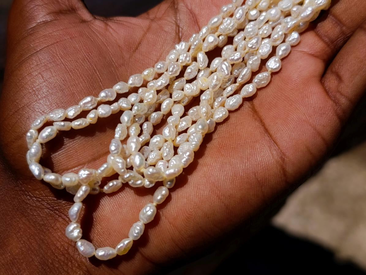 Hand Made Five Stranded Freshwater Pearls Necklace x 1 From China