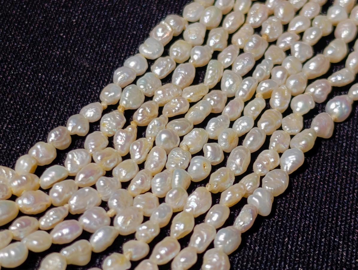 Hand Made Five Stranded Freshwater Pearls Necklace x 1 From China