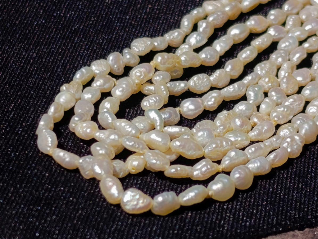 Hand Made Five Stranded Freshwater Pearls Necklace x 1 From China