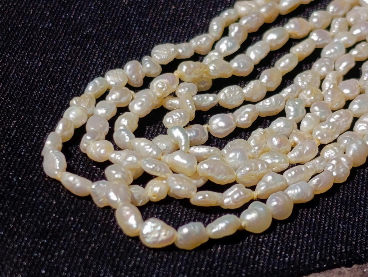 Hand Made Five Stranded Freshwater Pearls Necklace x 1 From China