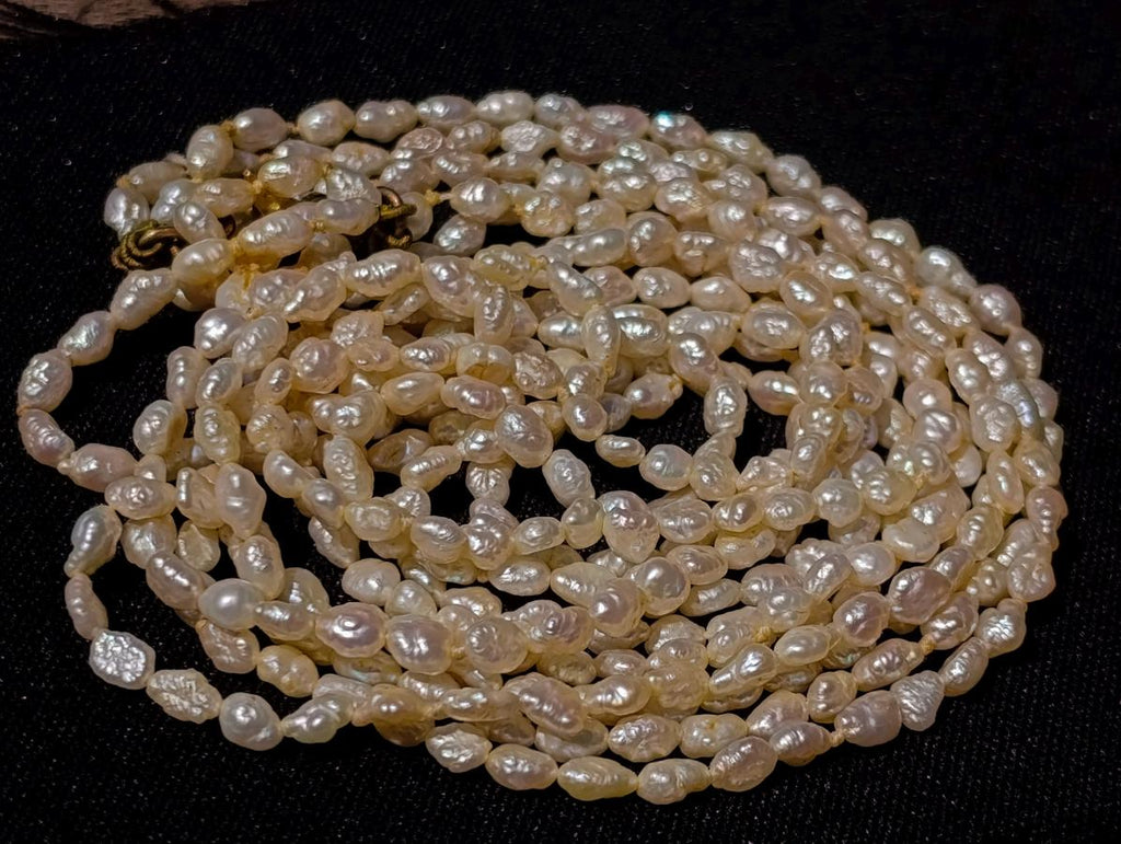 Hand Made Five Stranded Freshwater Pearls Necklace x 1 From China