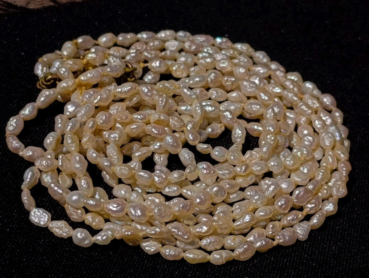 Hand Made Five Stranded Freshwater Pearls Necklace x 1 From China