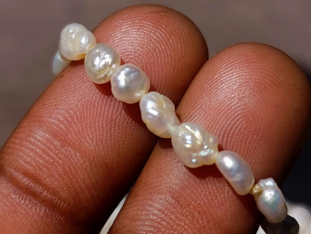 Hand Made Five Stranded Freshwater Pearls Necklace x 1 From China