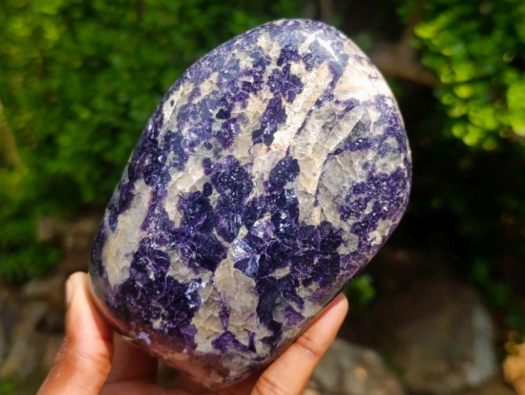 Polished Exquisite Silver Leaf Lepidolite Standing Display Piece x 1 From Zimbabwe