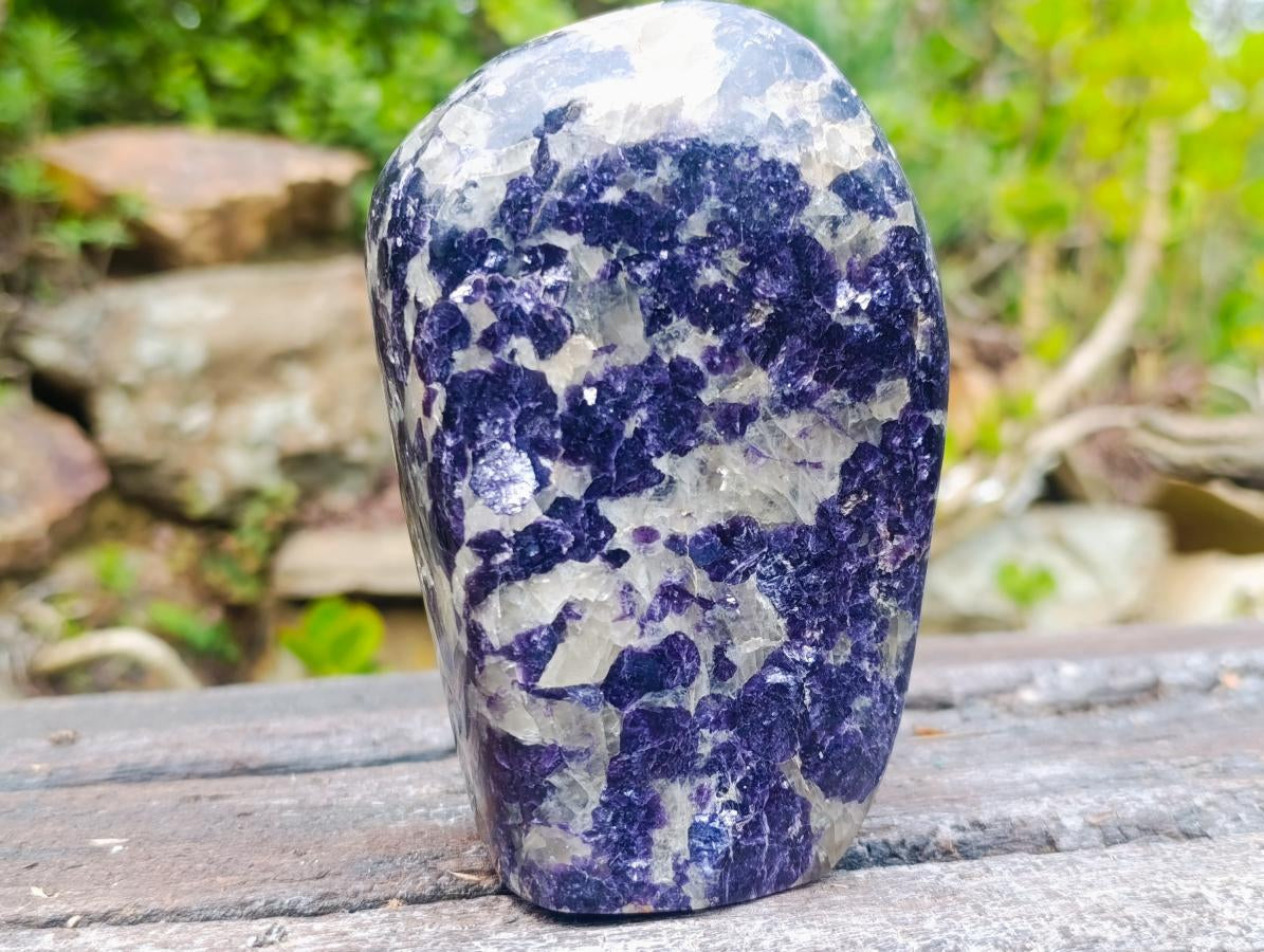 Polished Exquisite Silver Leaf Lepidolite Standing Display Piece x 1 From Zimbabwe