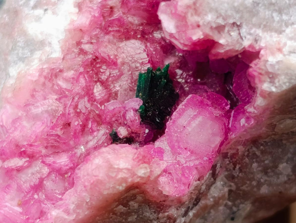 Natural Mixed Collectors Set of 6 African Minerals in a Wooden Display Box x 1 From Southern Africa