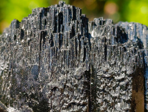 Natural Foitite in Black Tourmaline Crystal Specimen x 1 From Erongo, Namibia