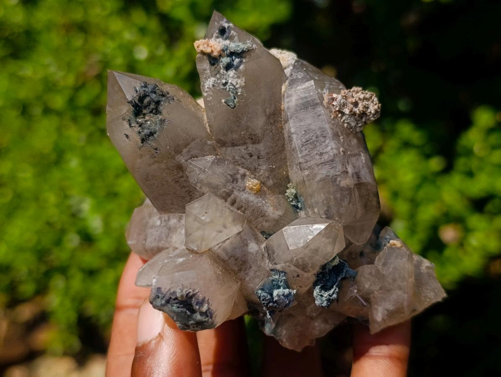 Natural Perfect Erongo Mountain Smokey Quartz Cluster with Double Terminated Crystals x 1 From Erongo, Namibia