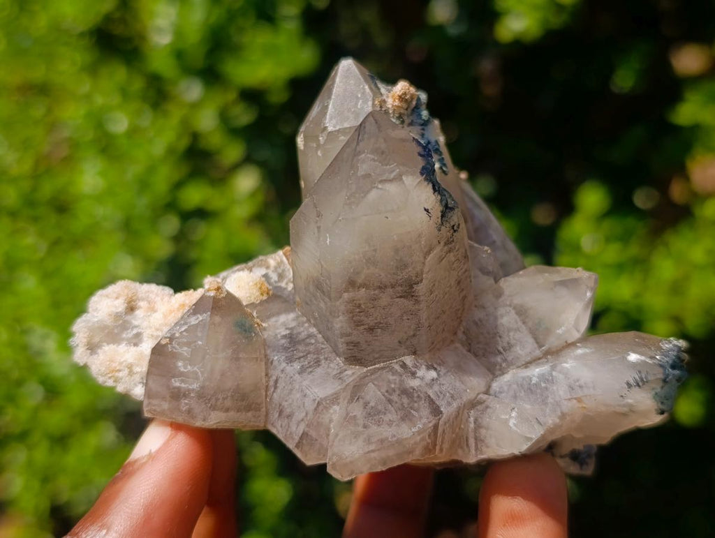 Natural Perfect Erongo Mountain Smokey Quartz Cluster with Double Terminated Crystals x 1 From Erongo, Namibia