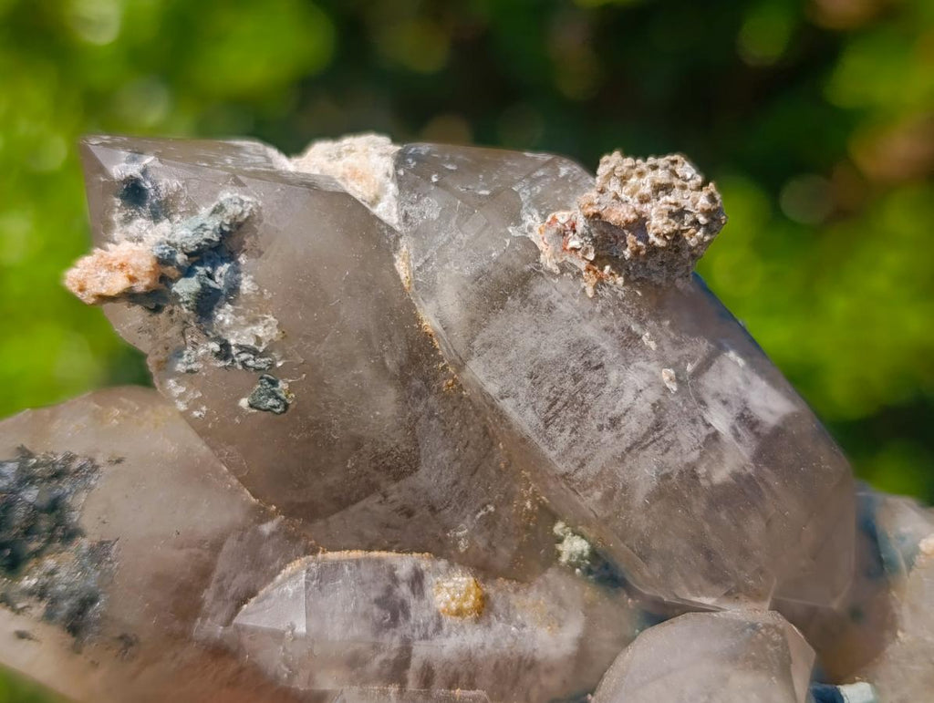 Natural Perfect Erongo Mountain Smokey Quartz Cluster with Double Terminated Crystals x 1 From Erongo, Namibia