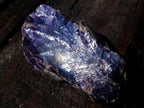 Polished One Side Silver Leaf Lepidolite with Actual Silver Mica Leaf Pattern x 1 From Zimbabwe