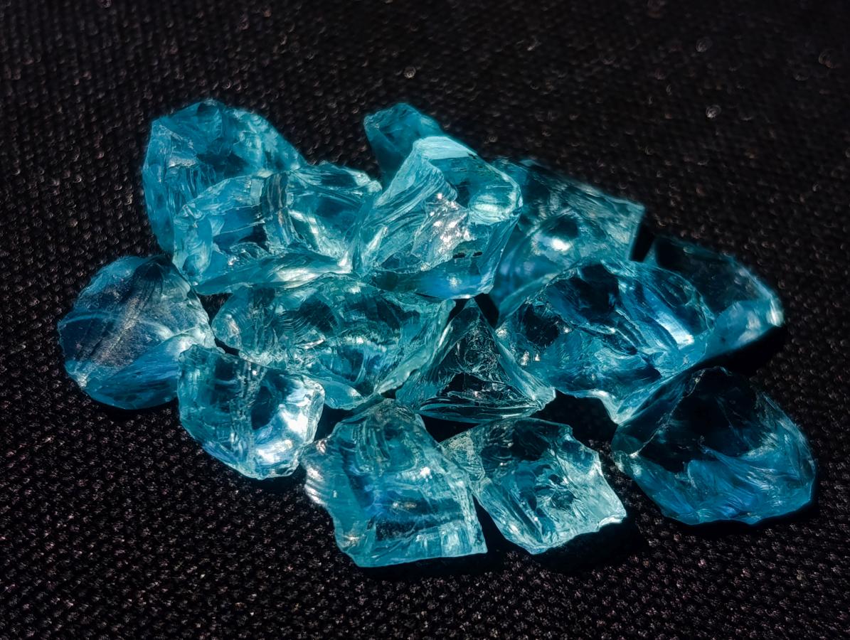 Natural Mozambique Clear Blue Aquamarine Faceting Rough Material x 1 From Mozambique