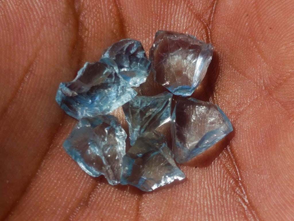Natural Mozambique Clear Blue Aquamarine Faceting Rough Material x 1 From Mozambique
