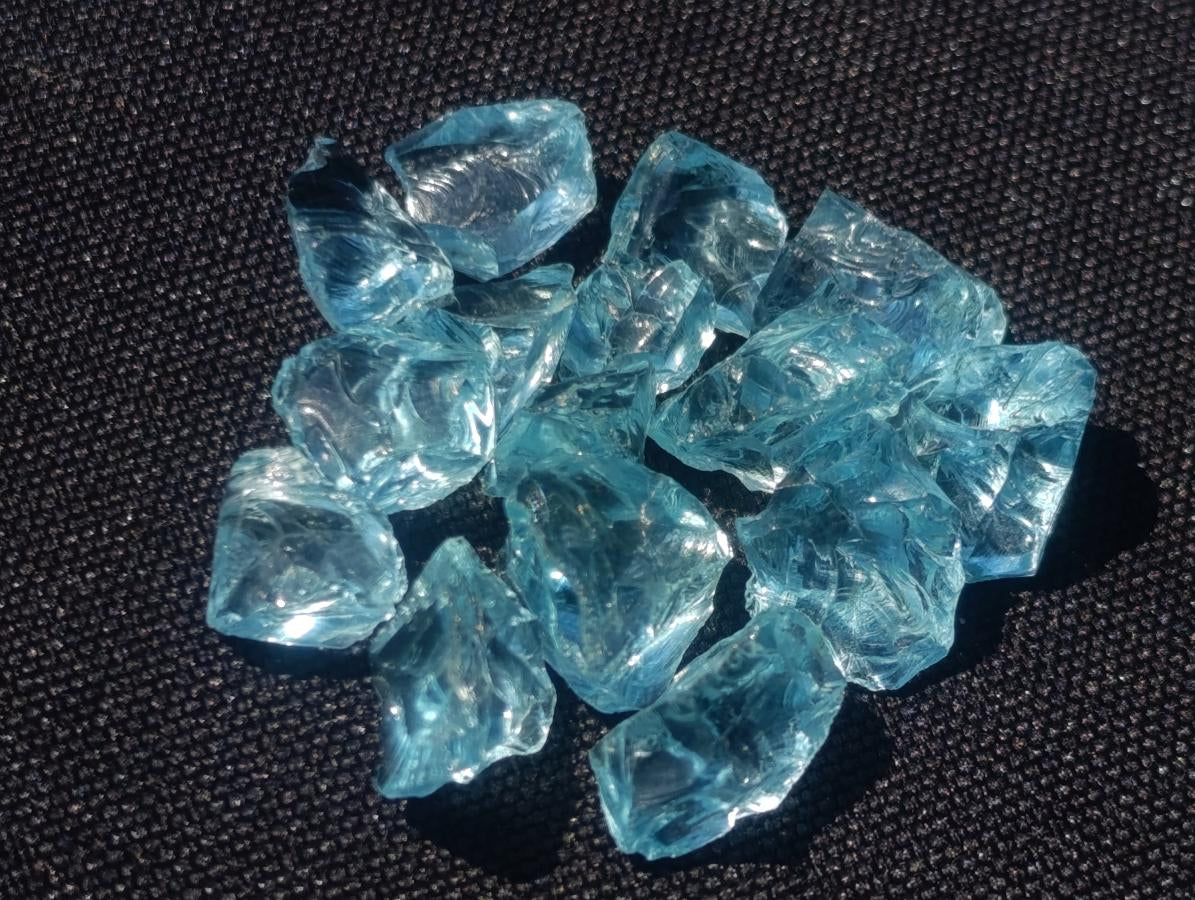 Natural Mozambique Clear Blue Aquamarine Faceting Rough Material x 1 From Mozambique