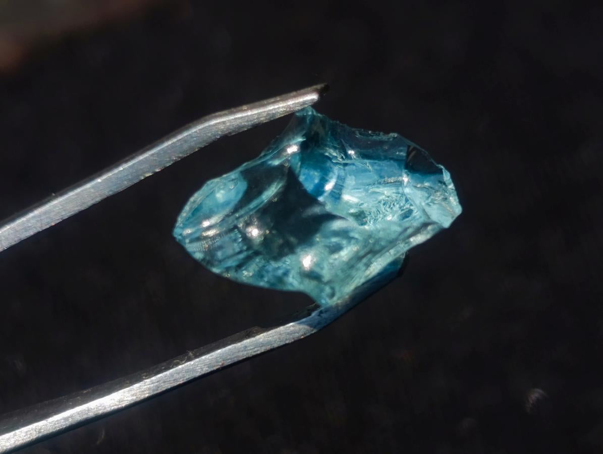 Natural Mozambique Clear Blue Aquamarine Faceting Rough Material x 1 From Mozambique