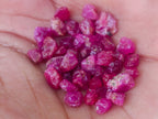 Natural Small Rough Gemmy Ruby Faceting Stones x 1 From Vatomandry, Madagascar