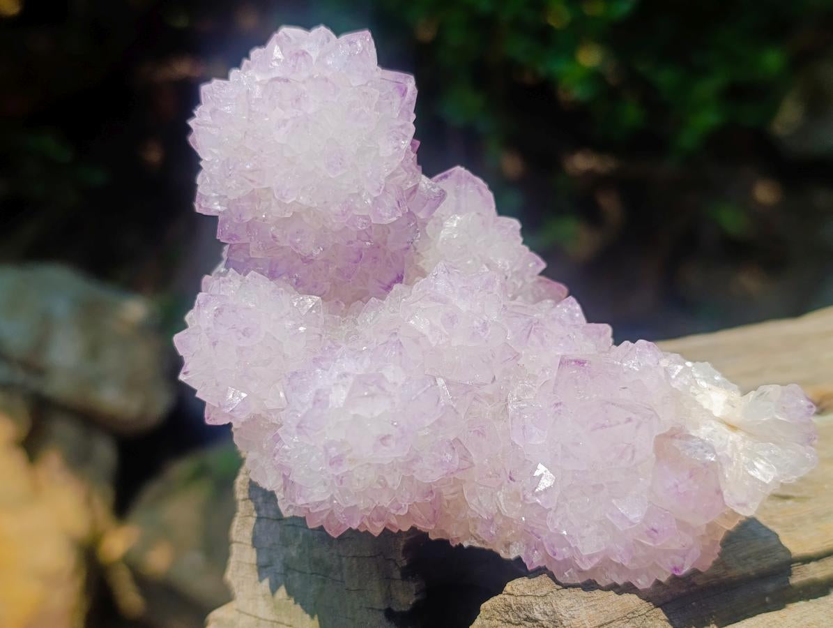 Natural Classic Sunburst Spirit Amethyst Crystal Cluster with Botryoidal Features x 1 From Boekenhouthoek, South Africa