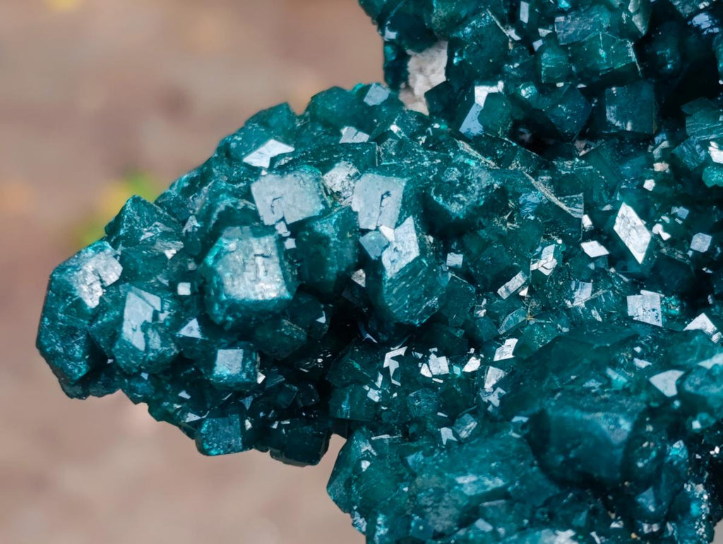 Natural Exquisite and Classic Emerald Green Large Cabinet Sized Dioptase Specimen x 1 From Tantara, Congo