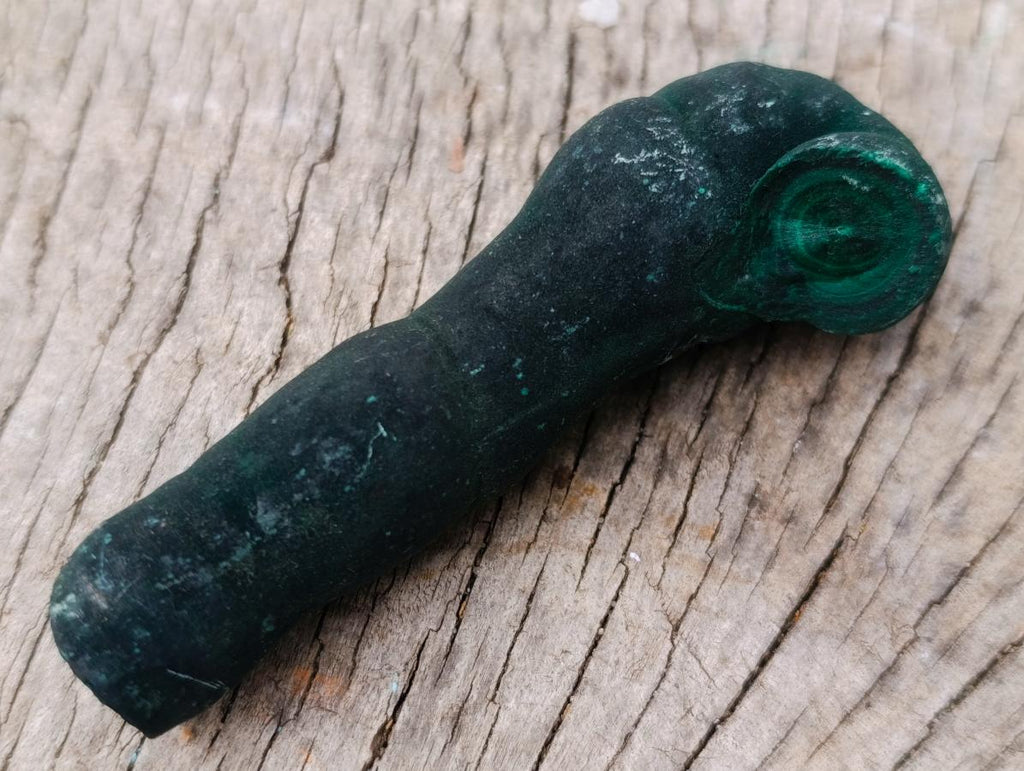 Natural Trio of Silky Malachite Stalactite Specimens x 1 From Kasompe, Congo