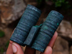 Natural Trio of Silky Malachite Stalactite Specimens x 1 From Kasompe, Congo