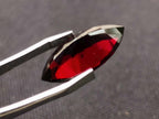 Polished Rhodolite Garnet with a Elongated Navette Cut Faceted Stone x 1 From Tanga, Tanzania