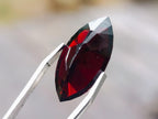 Polished Rhodolite Garnet with a Elongated Navette Cut Faceted Stone x 1 From Tanga, Tanzania