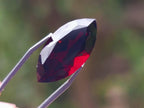 Polished Rhodolite Garnet with a Elongated Navette Cut Faceted Stone x 1 From Tanga, Tanzania