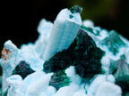 Natural Lupoto Mine Multi Generation Chrysocolla Pseudomorph with Fibrous Malachite Star Crystallisation x 1 From Lupoto Mine, Congo