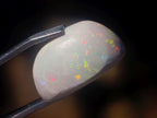 Polished Precious Welo White Hydrophane Opal Cabochon x 1 From Welo, Ethiopia