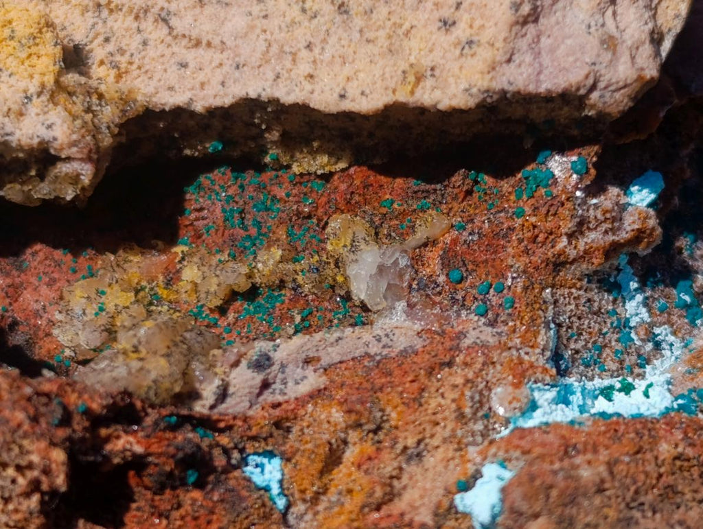 Natural Sparkling Drusy Chrysocolla Pseudomorph after Malachite after Azurite Specimen x 1 From Lupoto Mine, Congo