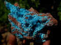 Natural Sparkling Drusy Chrysocolla Pseudomorph after Malachite after Azurite Specimen x 1 From Lupoto Mine, Congo