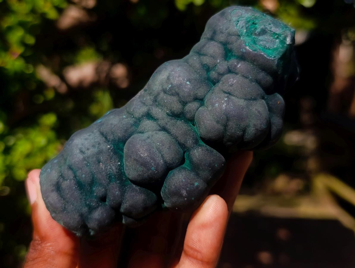 Natural Botryoidal Stalagmite Silky Malachite Specimen x 1 From L'Etoile Mine, Congo