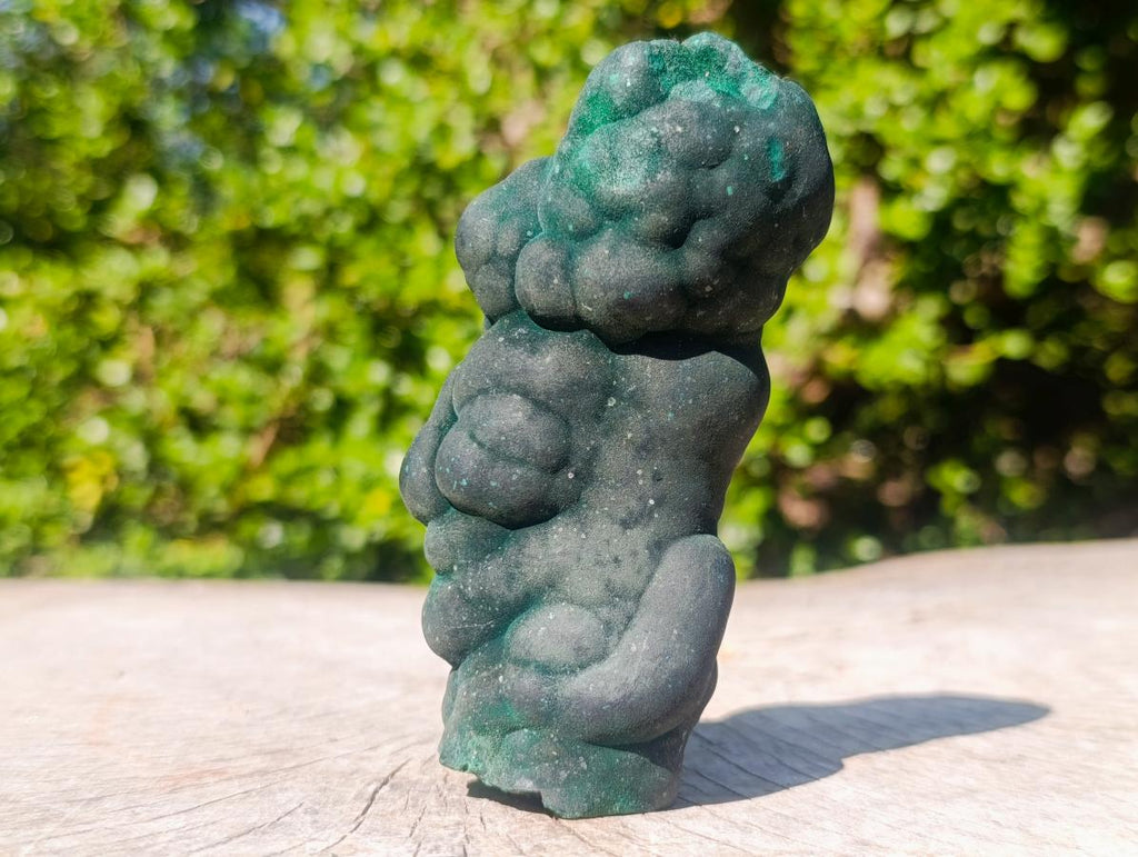 Natural Botryoidal Stalagmite Silky Malachite Specimen x 1 From L'Etoile Mine, Congo